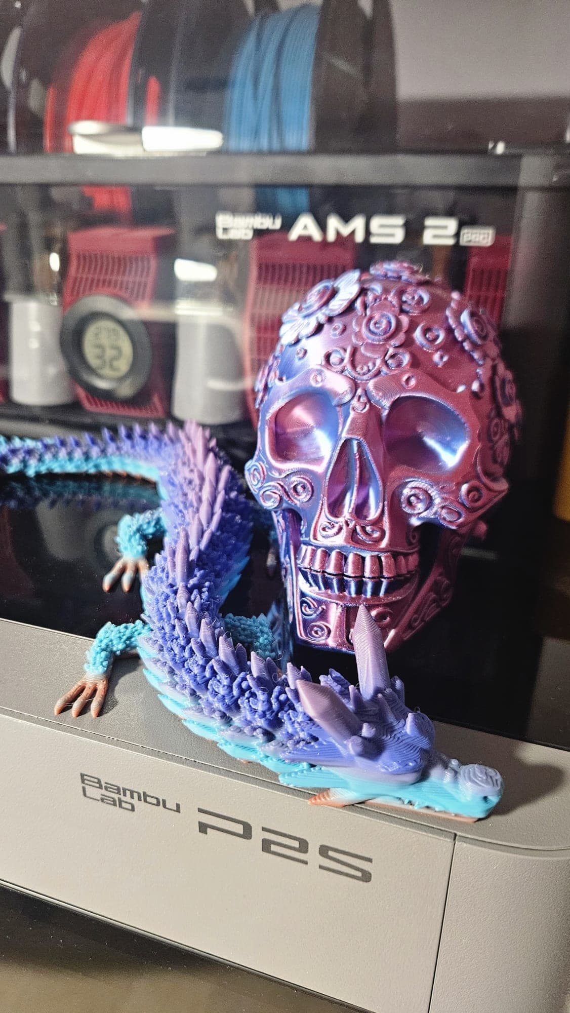 Dragon squelette — création imprimée en 3D par Info & 3D Concept