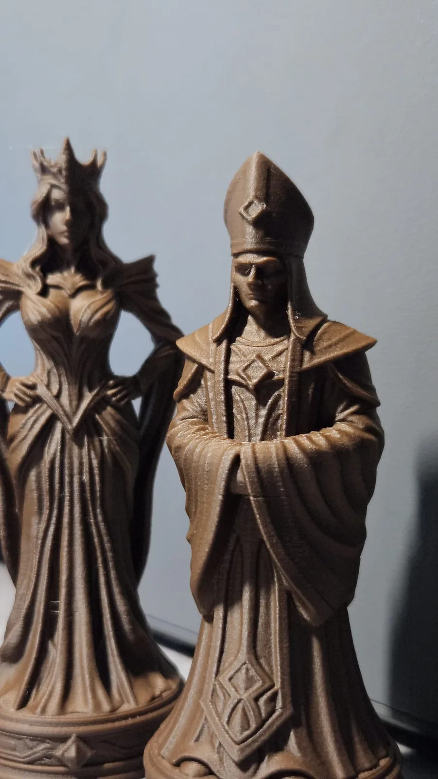 Figurines fantastiques (jeu d'échecs) — création imprimée en 3D par Info & 3D Concept