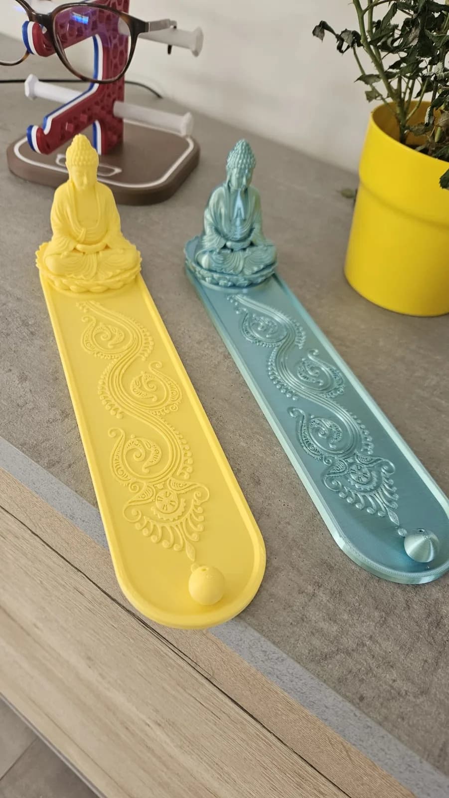 Porte-encens Bouddha — création imprimée en 3D par Info & 3D Concept